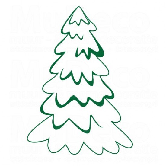 Muursticker - Kerstboom 1