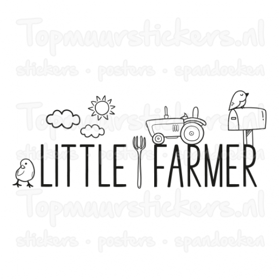 Muursticker - Little farmer