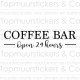 Muursticker - Coffee Bar