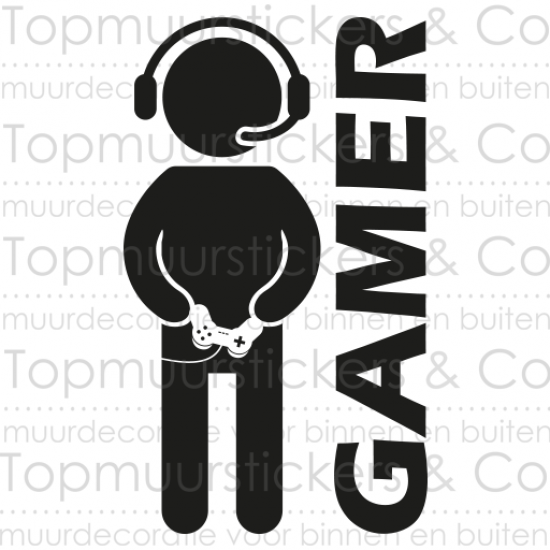 Muursticker - Gamer playstation