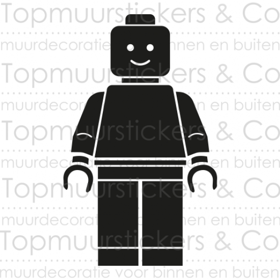 Muursticker - Lego figuur