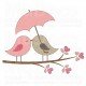 Muursticker - Interieursticker Love Birds