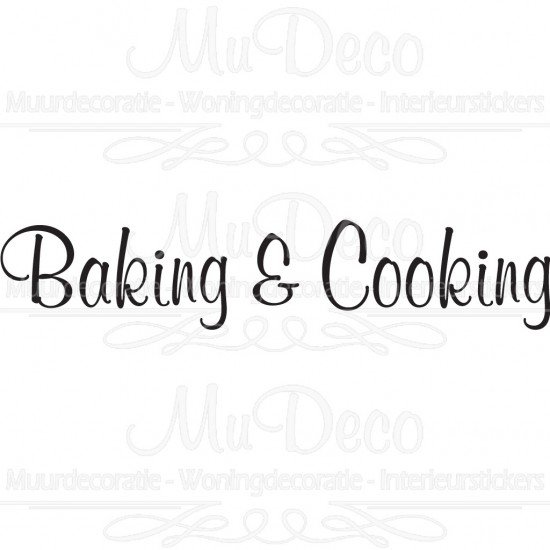 Muursticker - Muurtekst Baking