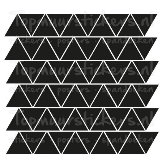 Muursticker - Interieursticker Driehoeken / triangel 10 cm